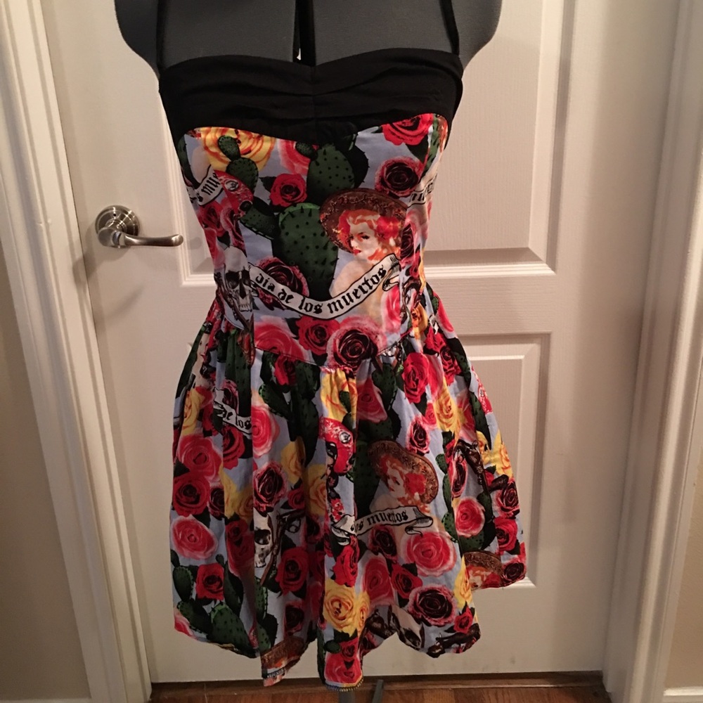 Hell Bunny Dia De Los Muertes Dress